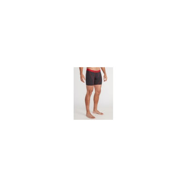 ExOfficio Mens Give-N-Go Sport 2.0 Boxer Brief 6 Black/Scarlet Sage